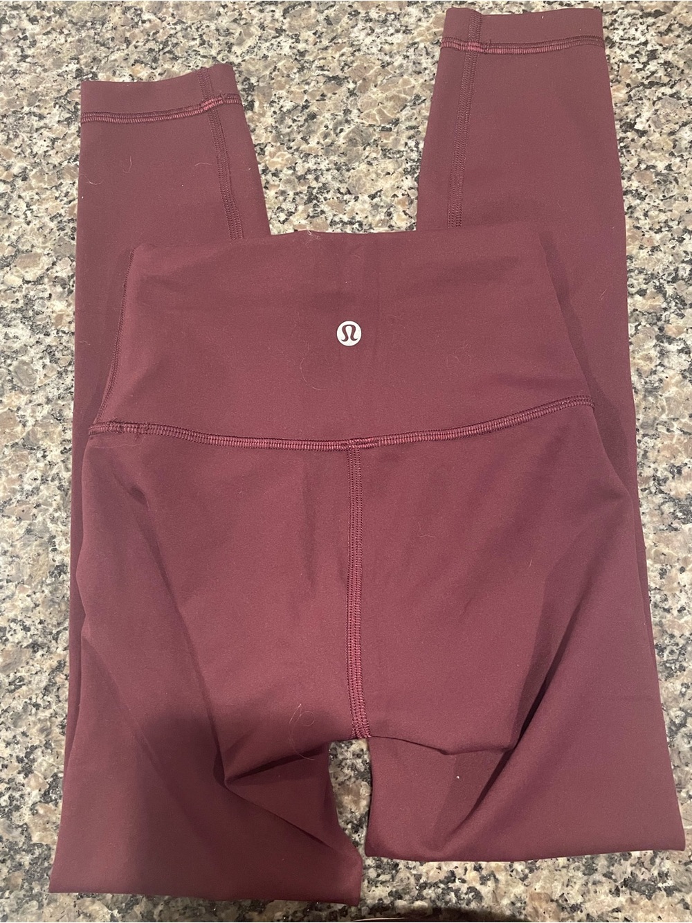lululemon athletica High-Rise Burgundy Leggings size 0